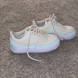 Nike air force 1 jester teal and cream